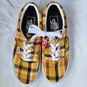 New Vans Yellow Plaid Sneaker/Skate Shoe - 36.5